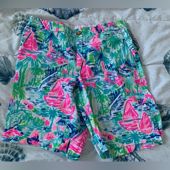 Lilly Pulitzer Other - Lilly Pulitzer Multicolor Sailboat Print Men's Shorts size 30